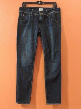 Hudson Jeans Woman Size 29 Dark Blue Pockets Travel Vacation Denim Jeans